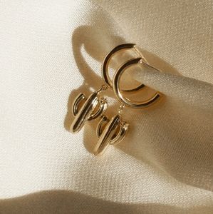 Aurate Rose Gold Cactus Huggies